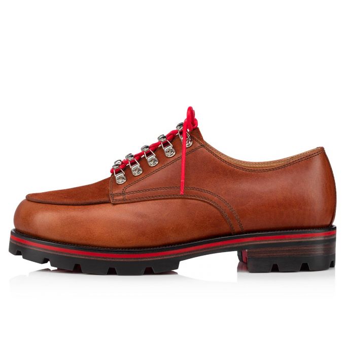 Christian Louboutin Simonalpes Calf Derby Derby Herren Braun | AT-34165