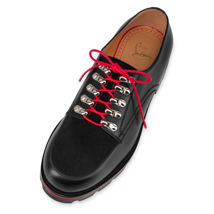 Christian Louboutin Simonalpes Calf Derby Derby Herren Schwarz | AT-82172