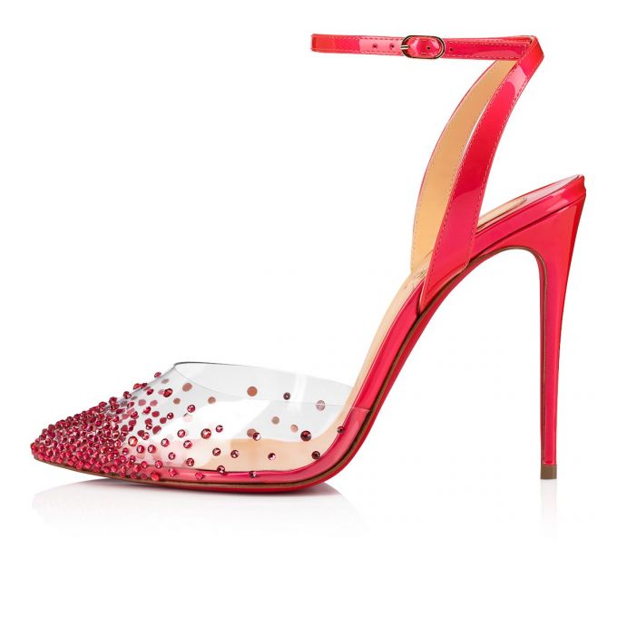 Christian Louboutin Spikaqueen 100 Pvc Pumps Pumps Damen Rosa | AT-07647