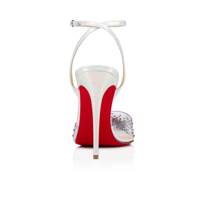 Christian Louboutin Spikaqueen 100 Pvc Pumps Pumps Damen Weiß | AT-21559