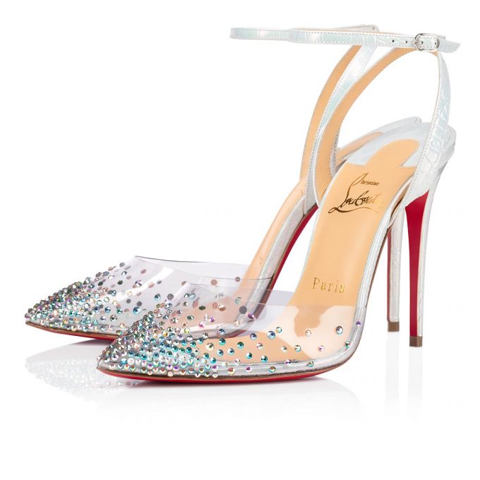 Christian Louboutin Spikaqueen 100 Pvc Pumps Pumps Damen Weiß | AT-21559