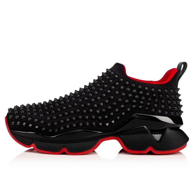 Christian Louboutin Spike-sock 000 Mat Neopren Sneakers Sneakers Herren Schwarz | AT-34277