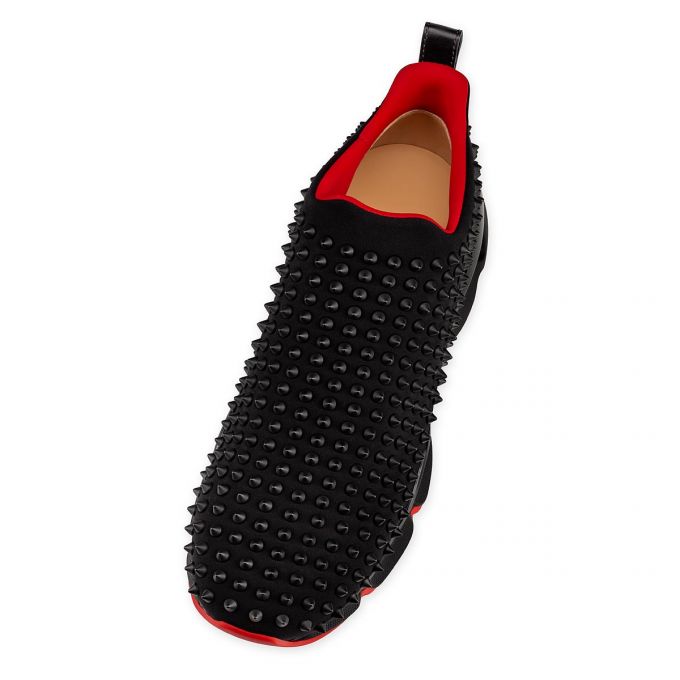 Christian Louboutin Spike-sock 000 Mat Neopren Sneakers Sneakers Herren Schwarz | AT-34277