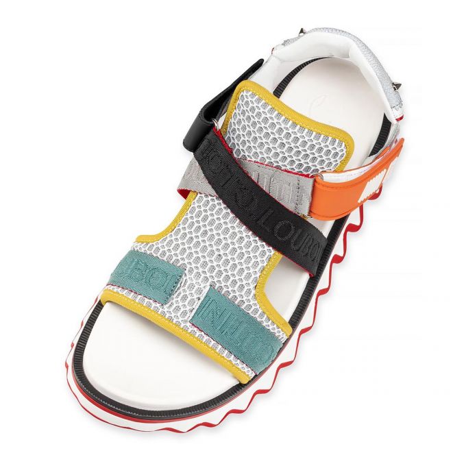 Christian Louboutin Summer Loubishark Version Mesh Sandals Espadrilles & Sandals Herren Mehrfarbig | AT-51870