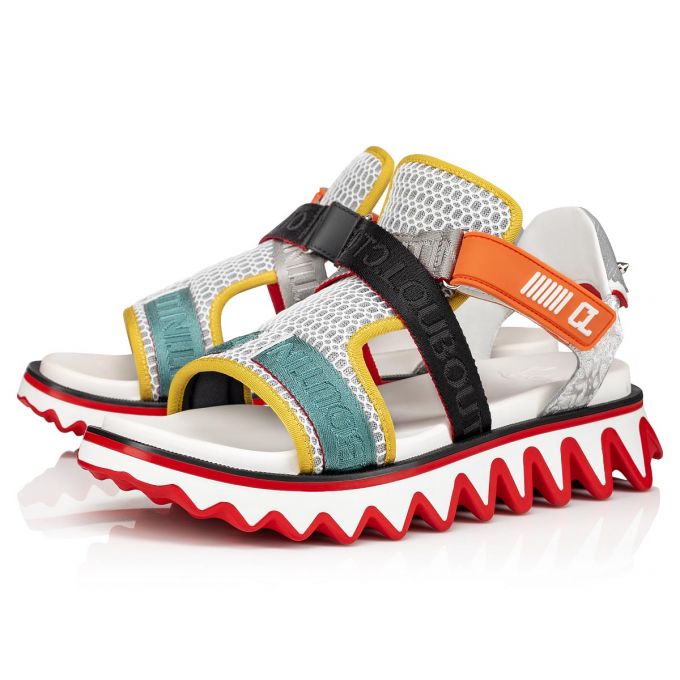 Christian Louboutin Summer Loubishark Version Mesh Sandals Espadrilles & Sandals Herren Mehrfarbig | AT-51870