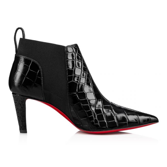 Christian Louboutin Tchakaboot 70 Calf Boots Stiefel Damen Schwarz | AT-40637