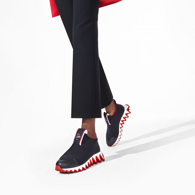 Christian Louboutin Tiketa Calf Sneakers Sneakers Damen Schwarz | AT-17383