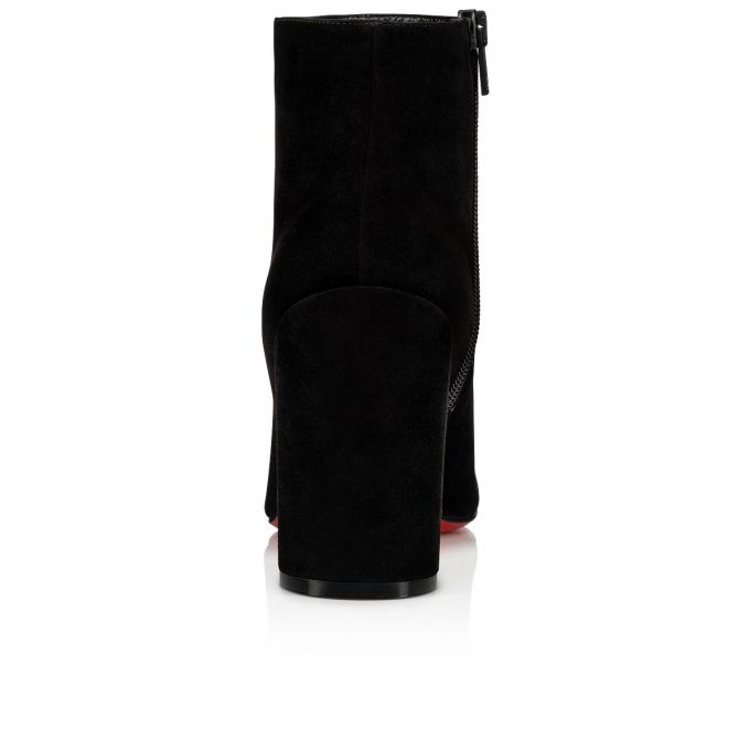 Christian Louboutin Turela 085 85 Veau Velours Boots Stiefel Damen Schwarz | AT-03342