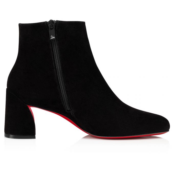 Christian Louboutin Turela 55 Veau Velours 55 Veau Velours Boots Stiefel Damen Schwarz | AT-53802