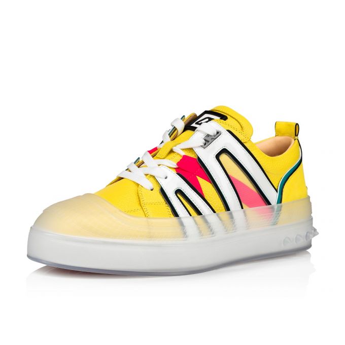 Christian Louboutin Vida Viva Calf Sneakers Sneakers Herren Gelb | AT-82686