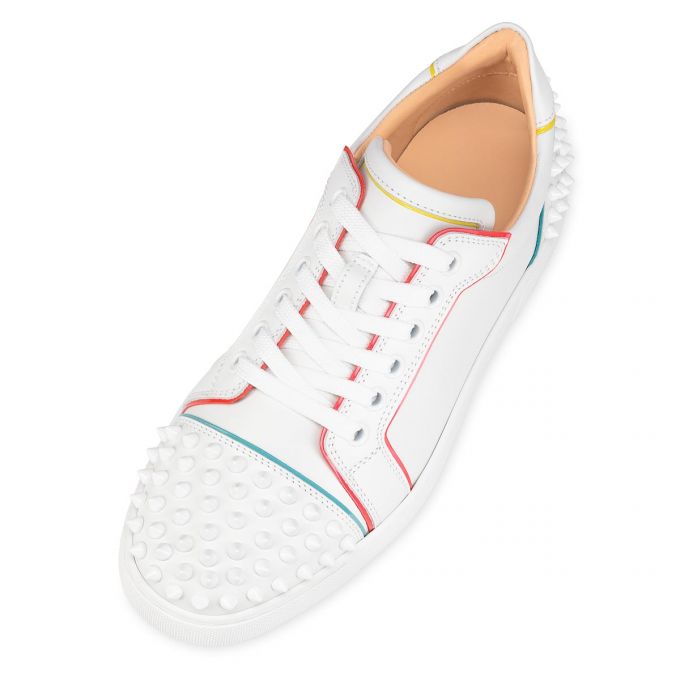 Christian Louboutin Vieira 2 Calf Sneakers Sneakers Damen Weiß Mehrfarbig | AT-21256