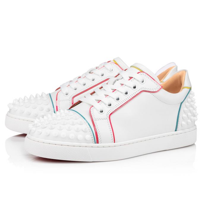 Christian Louboutin Vieira 2 Calf Sneakers Sneakers Damen Weiß Mehrfarbig | AT-21256