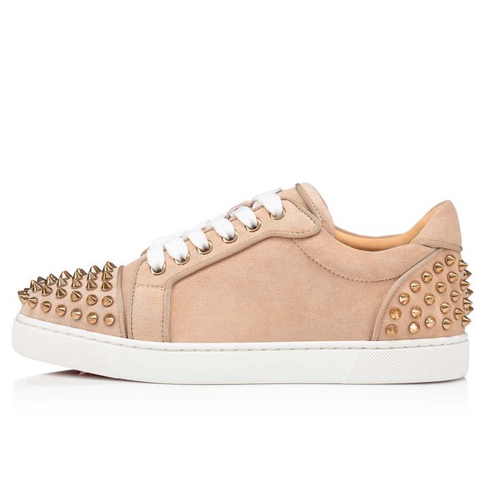 Christian Louboutin Vieira 2 Orlato Veau Velours Sneakers Sneakers Damen Beige | AT-80386