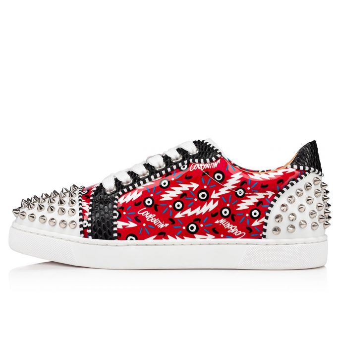 Christian Louboutin Vieira 2 Orlato Version Lack Sneakers Sneakers Damen Rot | AT-59497