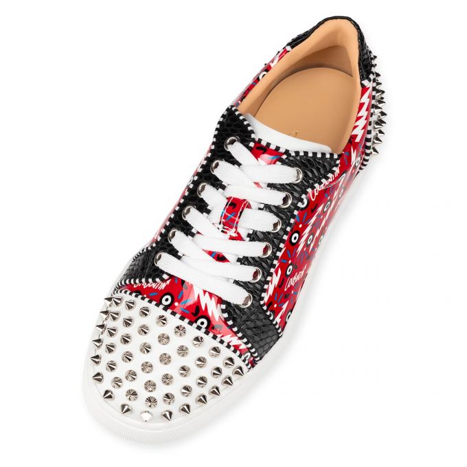 Christian Louboutin Vieira 2 Orlato Version Lack Sneakers Sneakers Damen Rot | AT-59497