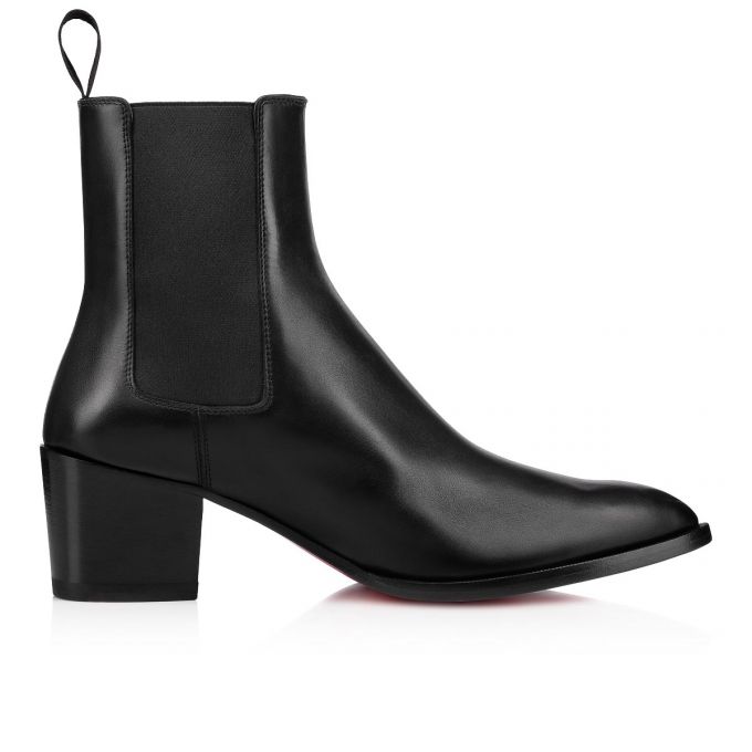 Christian Louboutin William Calf Booty Stiefel Herren Schwarz | AT-94366