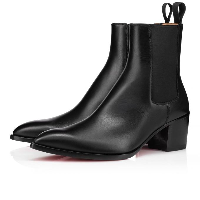 Christian Louboutin William Calf Booty Stiefel Herren Schwarz | AT-94366