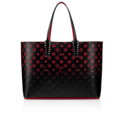 Christian Louboutin Cabata Creative Leder Tote Bags Tragetaschen Damen Schwarz Rot | AT-11027