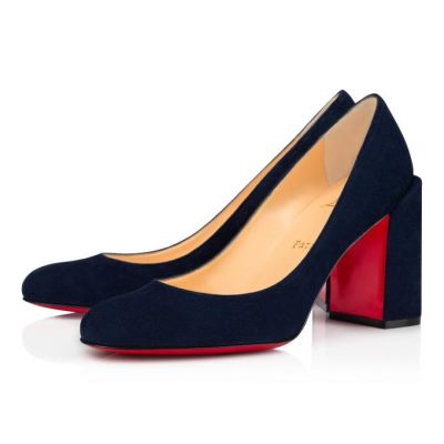 Christian Louboutin Gennana 85 Nocturne Veau Velours Pumps Pumps Damen Schwarz | AT-22958