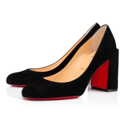 Christian Louboutin Gennana 85 Veau Velours Pumps Pumps Damen Schwarz | AT-48237