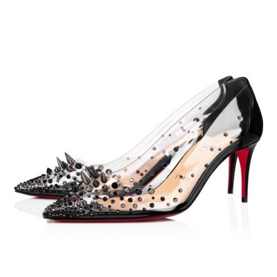 Christian Louboutin Grotika 70 Pvc Pumps Pumps Damen Schwarz | AT-44443