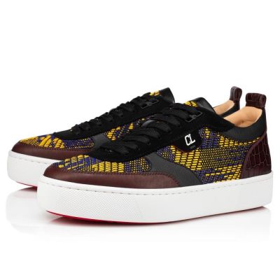 Christian Louboutin Happyrui Baumwoll Sneakers Sneakers Herren Mehrfarbig | AT-63445