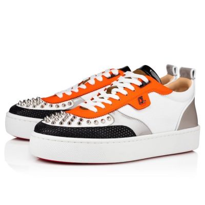 Christian Louboutin Happyrui Spikes Creative Leder Sneakers Sneakers Herren Mehrfarbig | AT-60807