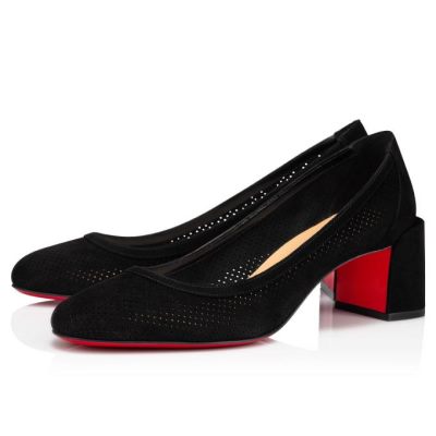 Christian Louboutin Incastrana 55 Veau Velours Pumps Pumps Damen Schwarz | AT-84130