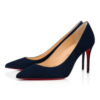 Christian Louboutin Kate 085 85 Marine Veau Velours Pumps Pumps Damen Navy | AT-09132