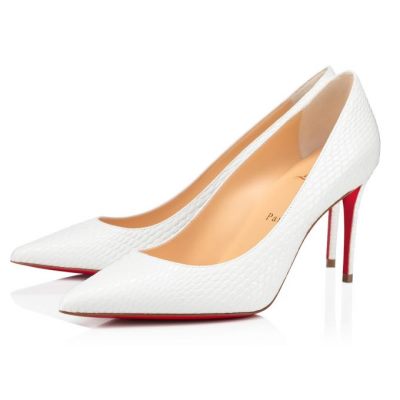 Christian Louboutin Kate 85 Calf Pumps Pumps Damen Weiß | AT-50354