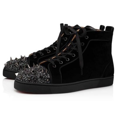 Christian Louboutin Lou Pik Pik P S 000 Version Strass Sneakers Sneakers Herren Schwarz | AT-16117