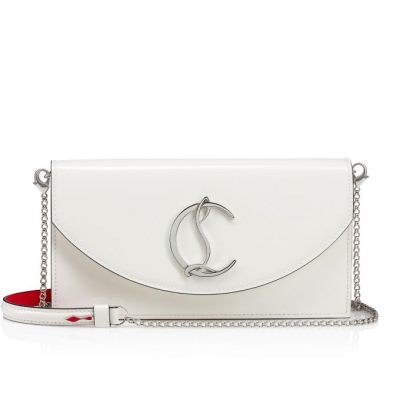 Christian Louboutin Loubi54 Klassische Leder Cross Body Bags Cross Body Bags Damen Weiß Silber | AT-97278