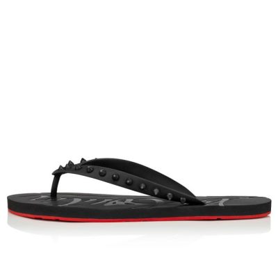 Christian Louboutin Loubi Flip 000 Pvc Sandals Espadrilles & Sandals Herren Schwarz | AT-40958