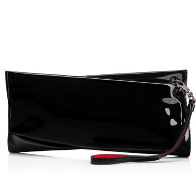 Christian Louboutin Loubitwist Clutch Klassische Leder Evening Bags Evening Bags Damen Schwarz | AT-54347