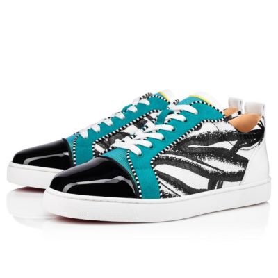 Christian Louboutin Louis Junior Orlato Baumwoll Sneakers Sneakers Herren Mehrfarbig | AT-06814