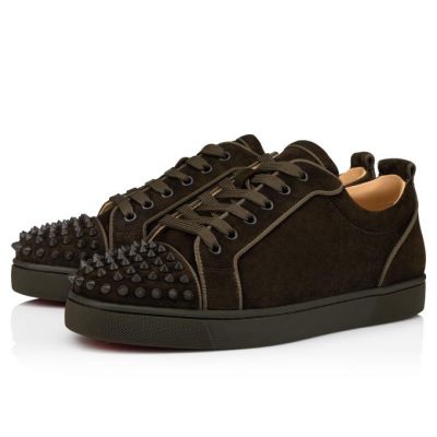 Christian Louboutin Louis Junior Sp 000 Mat Veau Velours Sneakers Sneakers Herren Schokolade | AT-87030