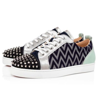 Christian Louboutin Louis Junior Spikes Orlato Creative Fabric Sneakers Sneakers Herren Mehrfarbig | AT-97146