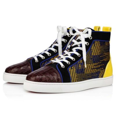 Christian Louboutin Louis Orlato Baumwoll Sneakers Sneakers Herren Mehrfarbig | AT-79319