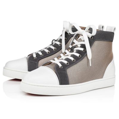 Christian Louboutin Louis Orlato Creative Fabric Sneakers Sneakers Herren Weiß Grau | AT-51877