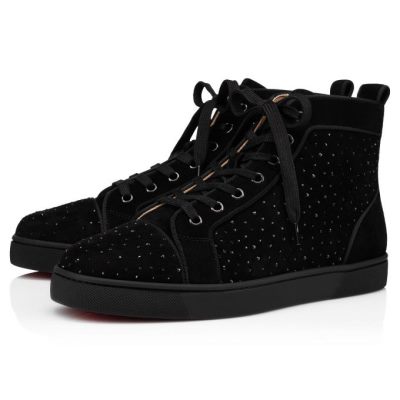 Christian Louboutin Louis Orlato Creative Leder Sneakers Sneakers Herren Schwarz | AT-62262