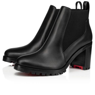 Christian Louboutin Marchacroche 070 70 Calf Boots Stiefel Damen Schwarz | AT-07572