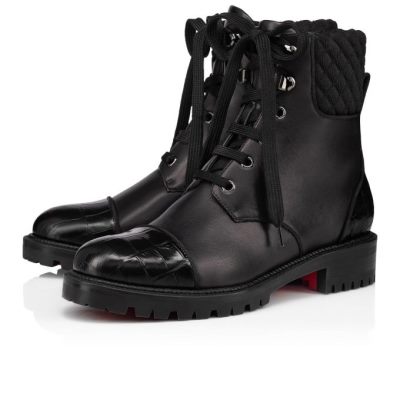 Christian Louboutin Mayr Boot Calf Boots Stiefel Damen Schwarz | AT-14688