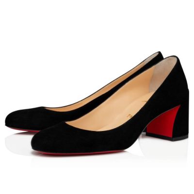 Christian Louboutin Miss Sab 055 55 Veau Velours Pumps Pumps Damen Schwarz | AT-38297