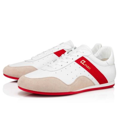 Christian Louboutin My K Low Calf Sneakers Sneakers Herren Weiß | AT-50837