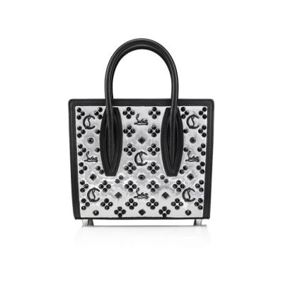 Christian Louboutin Paloma S Mini Creative Fabric Mini Bags Belt Bags & Mini Bags Damen Silber Schwarz | AT-53457