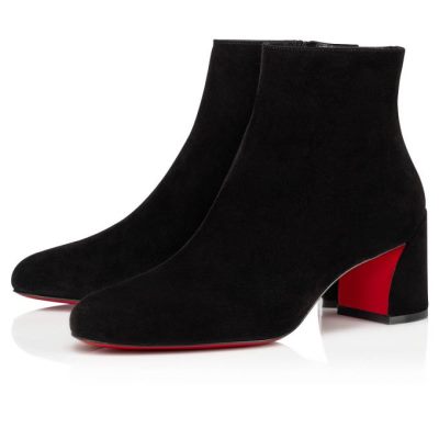 Christian Louboutin Turela 55 Veau Velours 55 Veau Velours Boots Stiefel Damen Schwarz | AT-53802